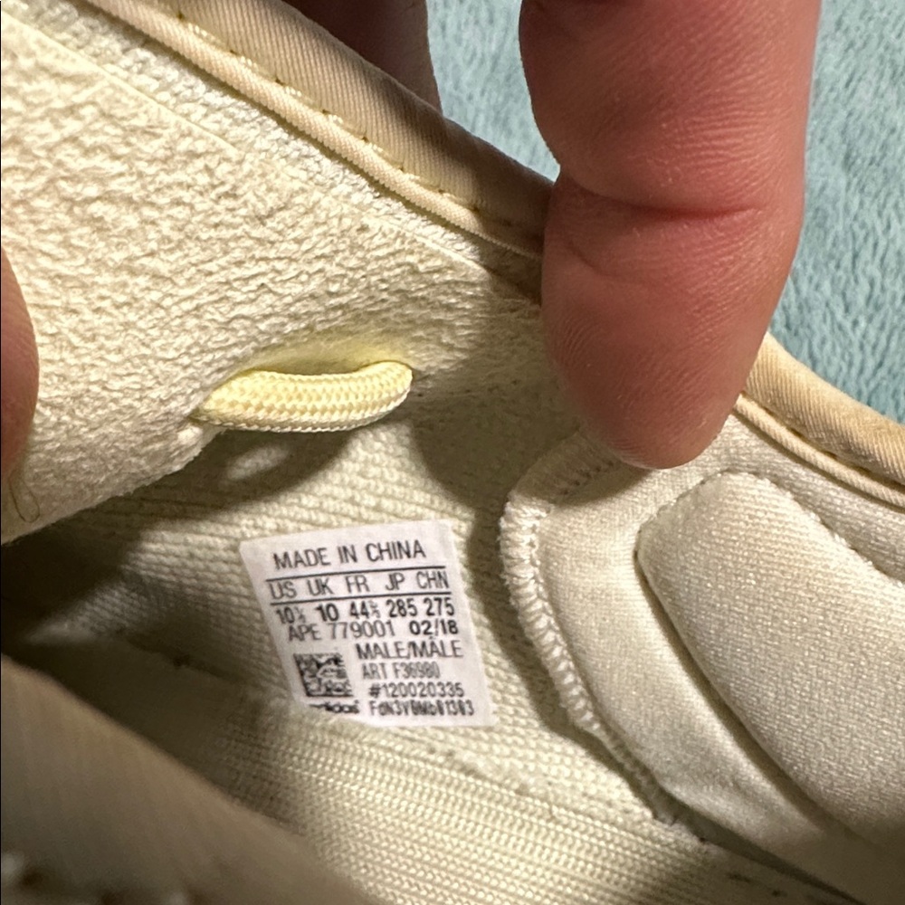 adidas Yeezy Boost 350 V2 Cream Yellow Sneakers - Picture 10 of 11